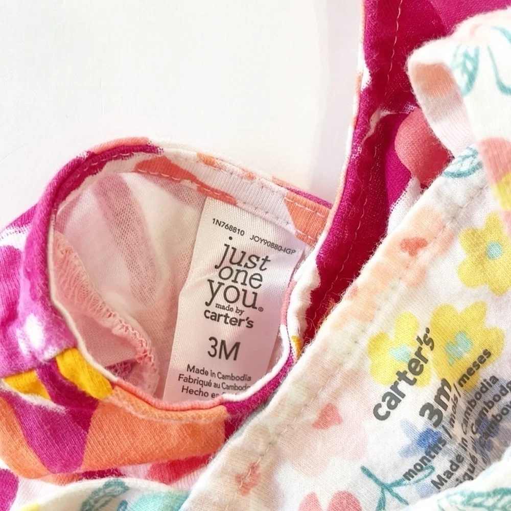 Carter’s baby girls floral rompers